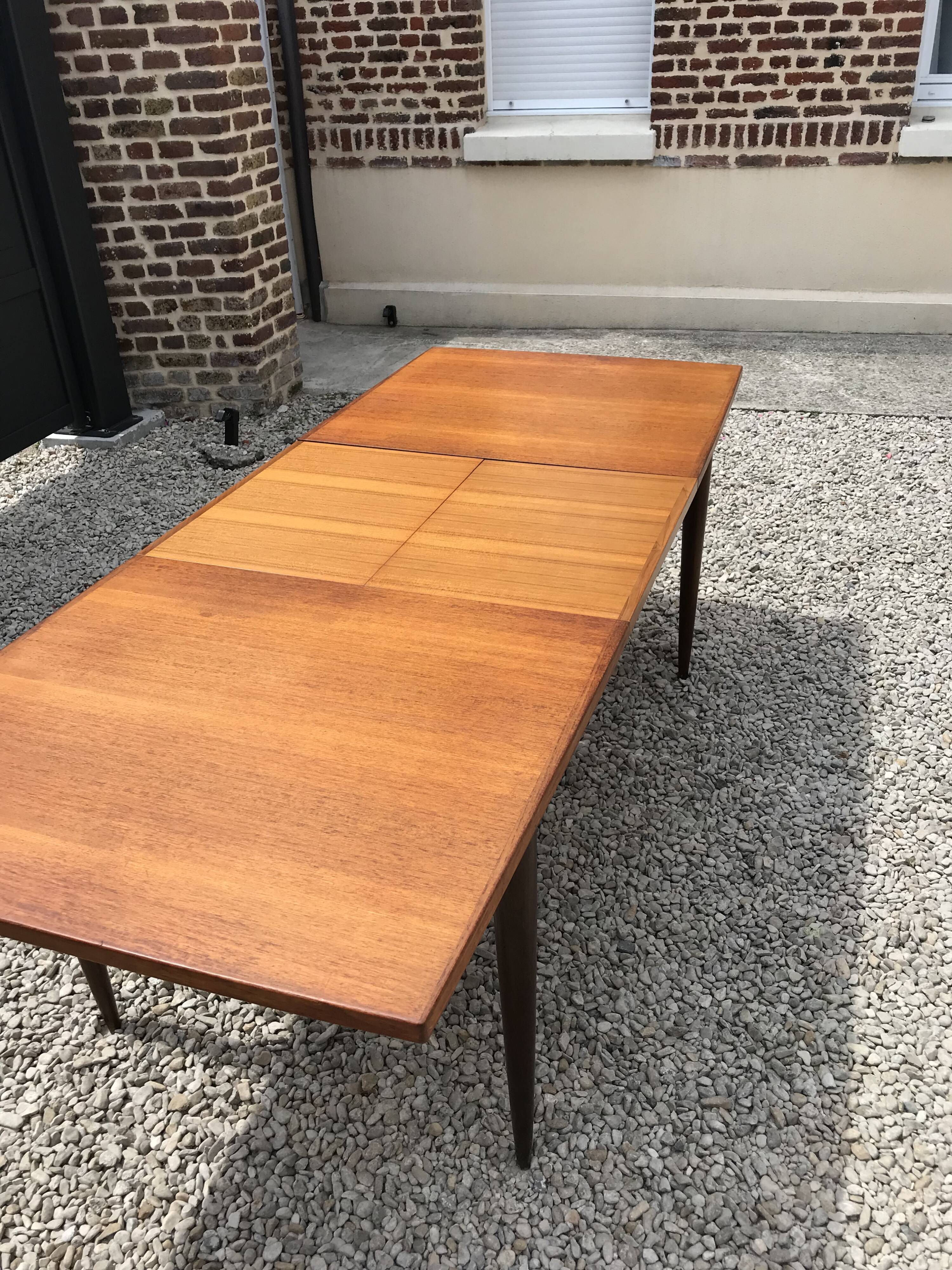 Scandinavian teak dining table
