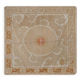 Vintage Turkish hand-knotted rug 141x146 cm