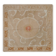 Vintage Turkish hand-knotted rug 141x146 cm