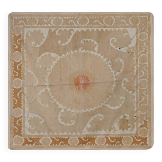 Vintage Turkish hand-knotted rug 141x146 cm