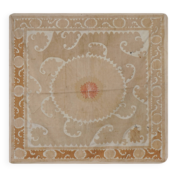 Vintage Turkish hand-knotted rug 141x146 cm