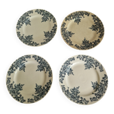 Set of 4 Louis XV Dessert Plates HB & Cie