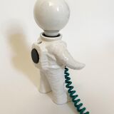 Cosmonaut lamp by J.C. Peire, in white ceramic, from the 70s and 80s.