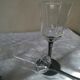 6 black-footed octagonal glasses