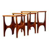 Teak nesting tables