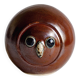 Glazed stoneware owl head, 1950s-60s