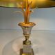 Pair of palm lamps in chrome and brass in the style of Maison Charles. Circa 1970.