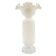 Vase with frill, mid-century modern, glass, designed by L. Fiedorowicz, Poland, 1970s