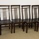 Série de 6 chaises en bois Acajou