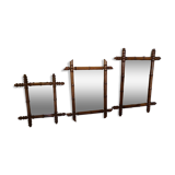 Old bamboo mirror