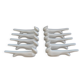 10 ceramic "bird" knife rests