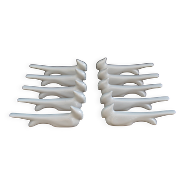 10 ceramic "bird" knife rests