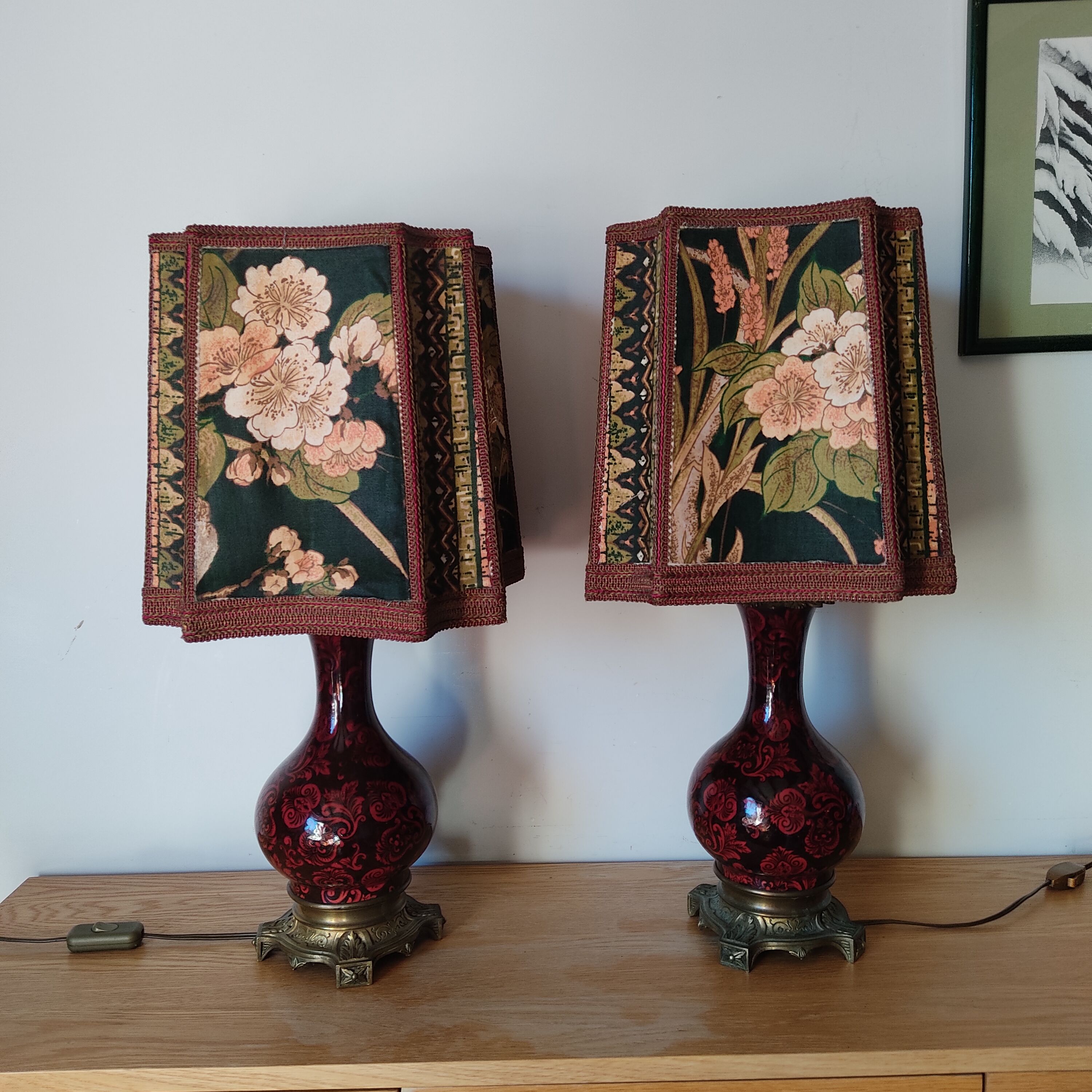 Paire de lampes Napoléon III