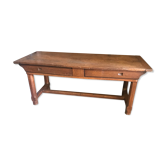 Table ancien billot de boucher