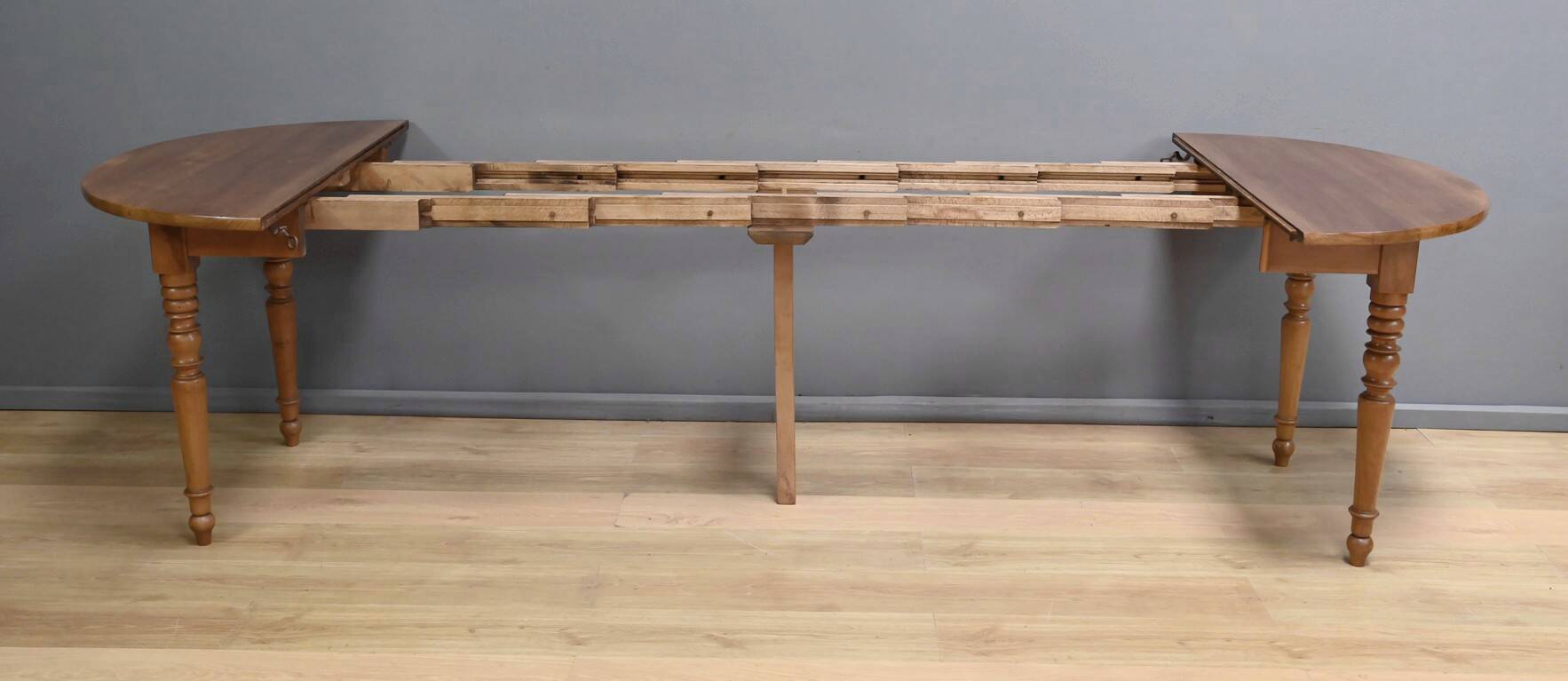 Cherrywood Extending Table, Louis-Philippe Style – 1900