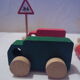 Ensemble de bolides en bois vintage