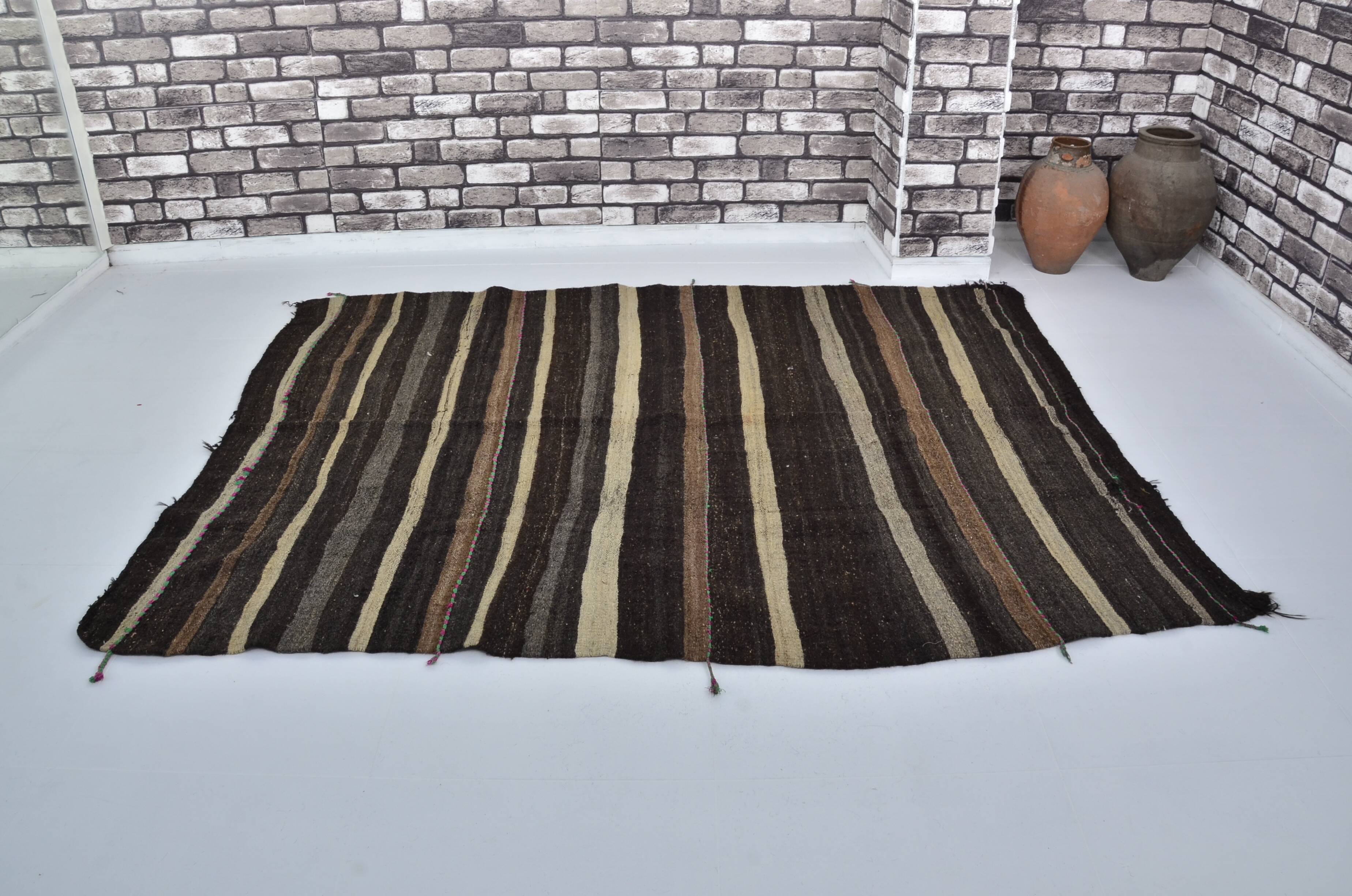 Stripe Vintage Anatolian Kilim Rug  sku 3057