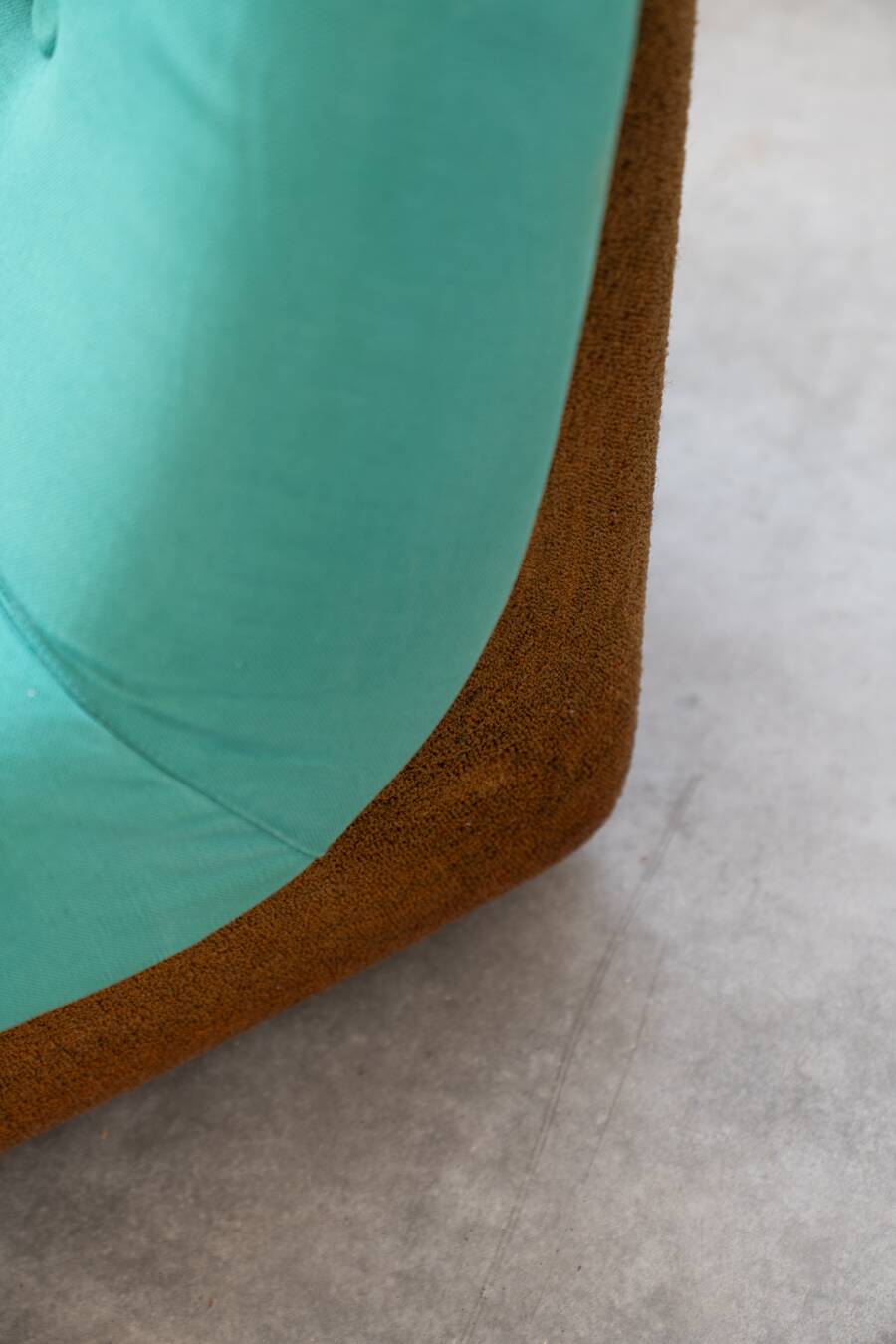 Set of two Lev & Lev armchairs in fabric, removable covers, with fiberglass structure, year