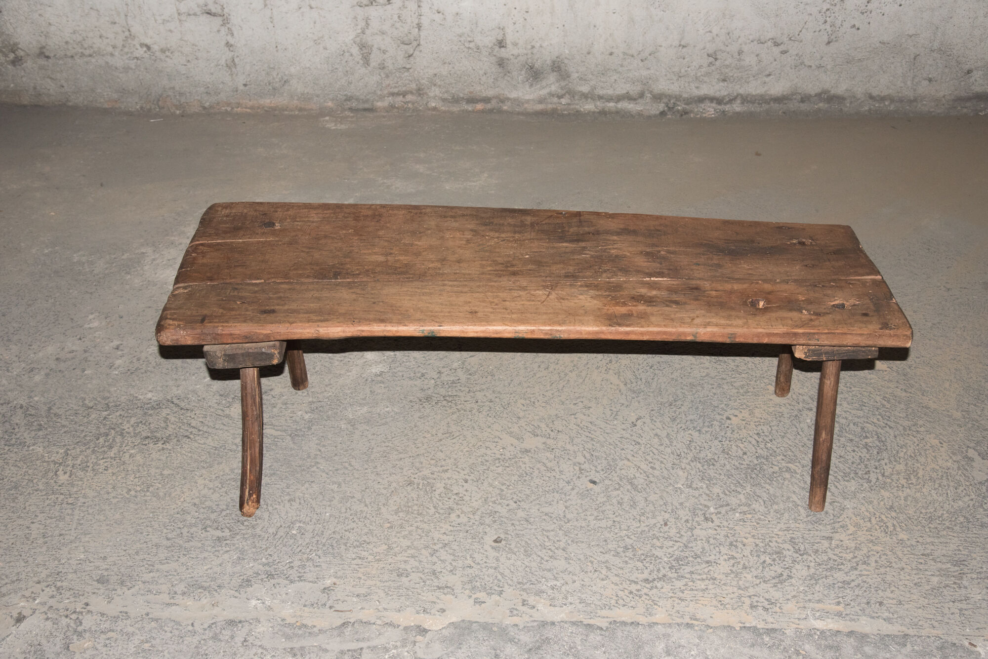 Ancient brutalist bench