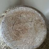 Large stoneware lamp base vase, 1970s vintage