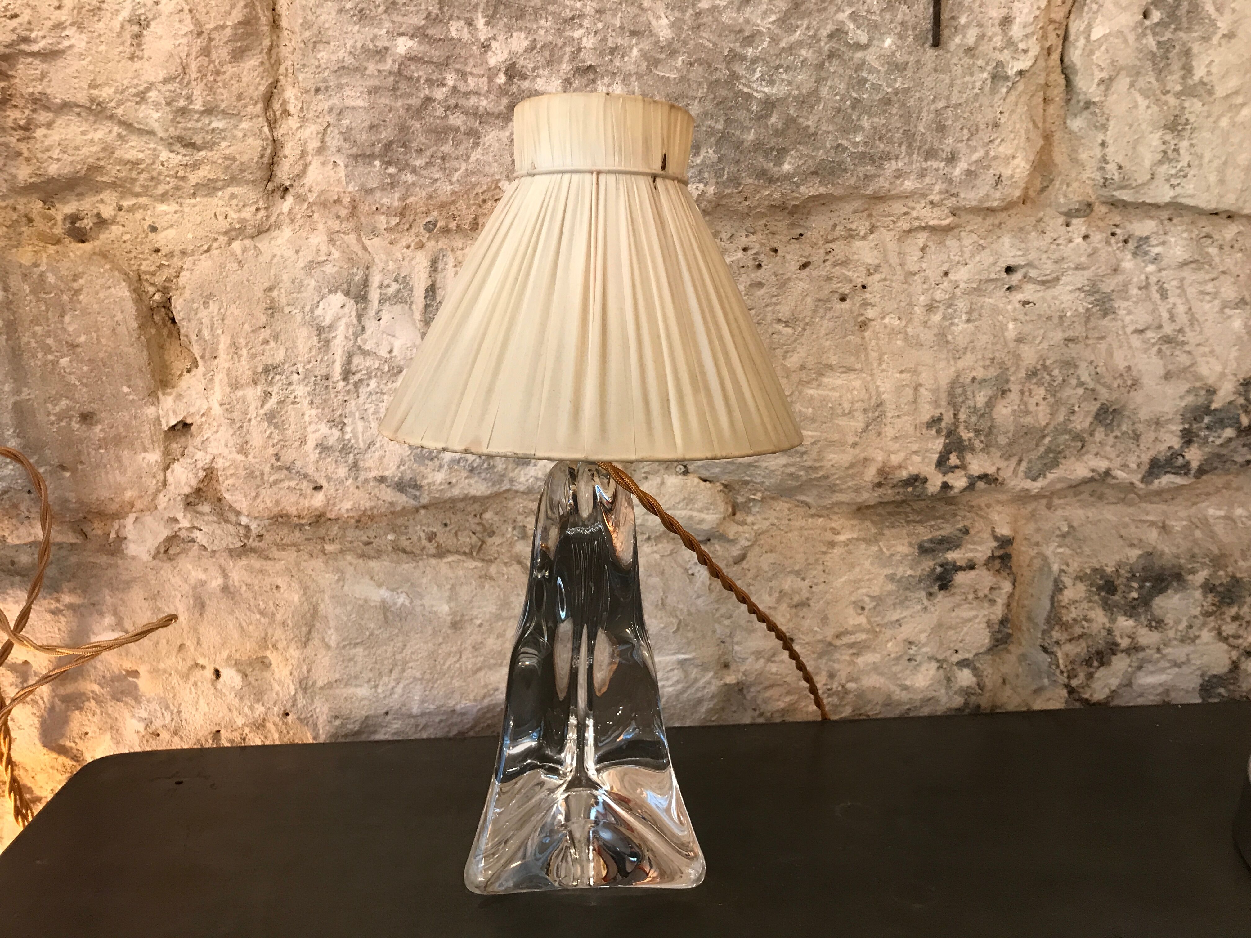 Crystal lamp of saint louis old - 1940