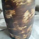 Glazed stoneware vase signed