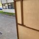 Parisian Art Deco display cabinet from 1950, renovated in raw solid oak, 101cm.