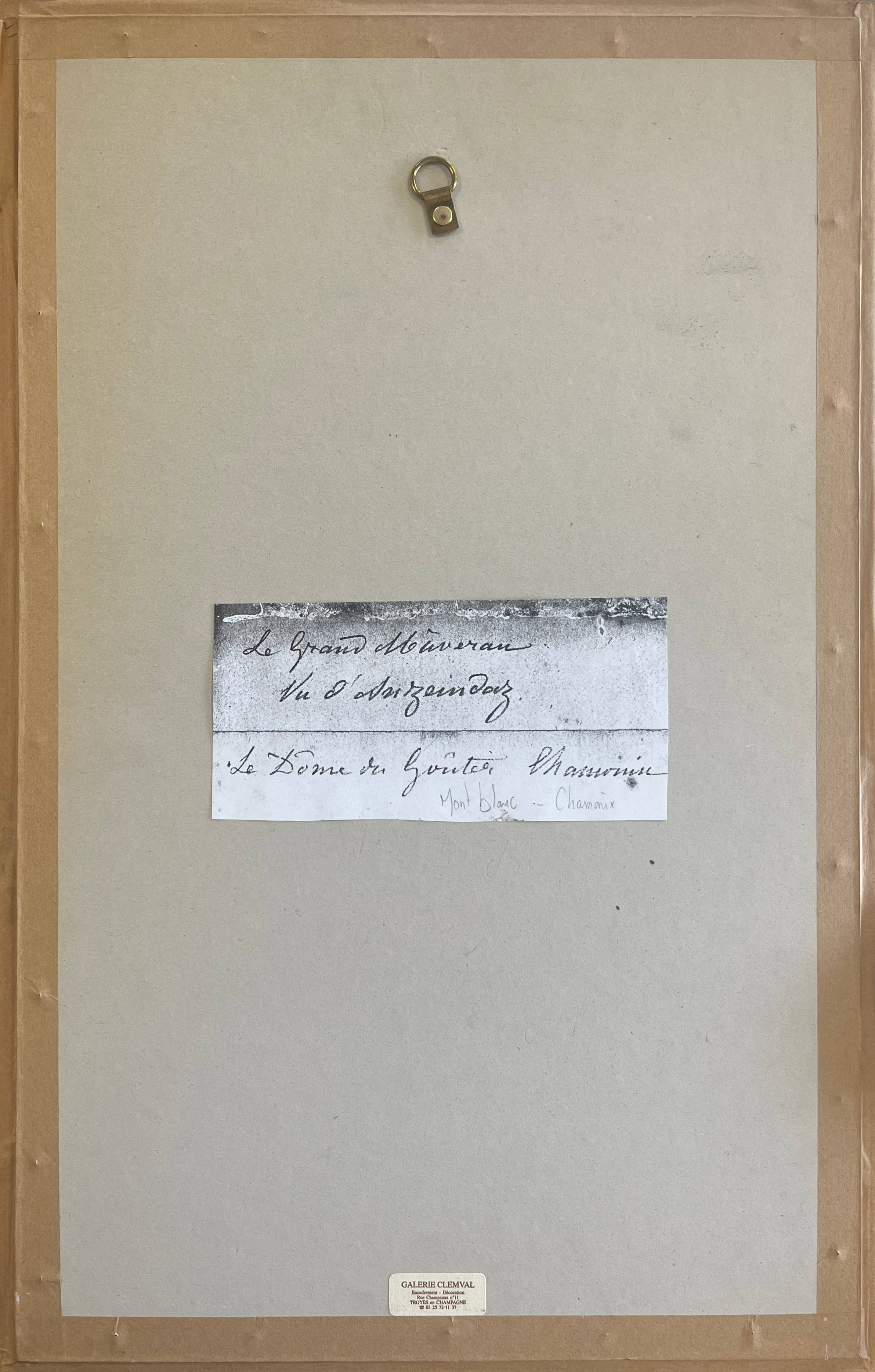 Chamonix Mont Blanc painting "Dôme du Goûter" and "Grand Murevan"