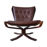 Mid-century low-back danish falcon chair, sigurd ressell 1970s