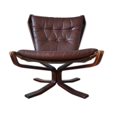 Chaise de faucon danois à bas dos du milieu du siècle, sigurd ressell, années 1970