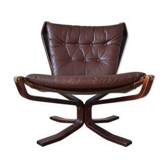 Mid-century low-back danish falcon chair, sigurd ressell 1970s