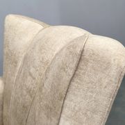 Italian Mid Century Velvet Lounge Armchair, 1950s