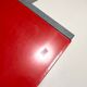 Ettore Sottsass style Red Vintage Side Chair, Laminate & Metal, Italy, 1980