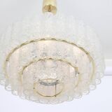 Glass tube chandeliers from Murano by Doria, Germany, 1960s.