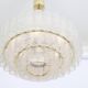 Glass tube chandeliers from Murano by Doria, Germany, 1960s.