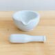 Mortier et pilon en porcelaine D8cm