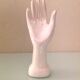 Handmade white ceramic ring holder / vintage 60s-70s