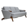 Danish design by Arne Hovmand-Olsen, 3-seater sofa model 490, reupholstered