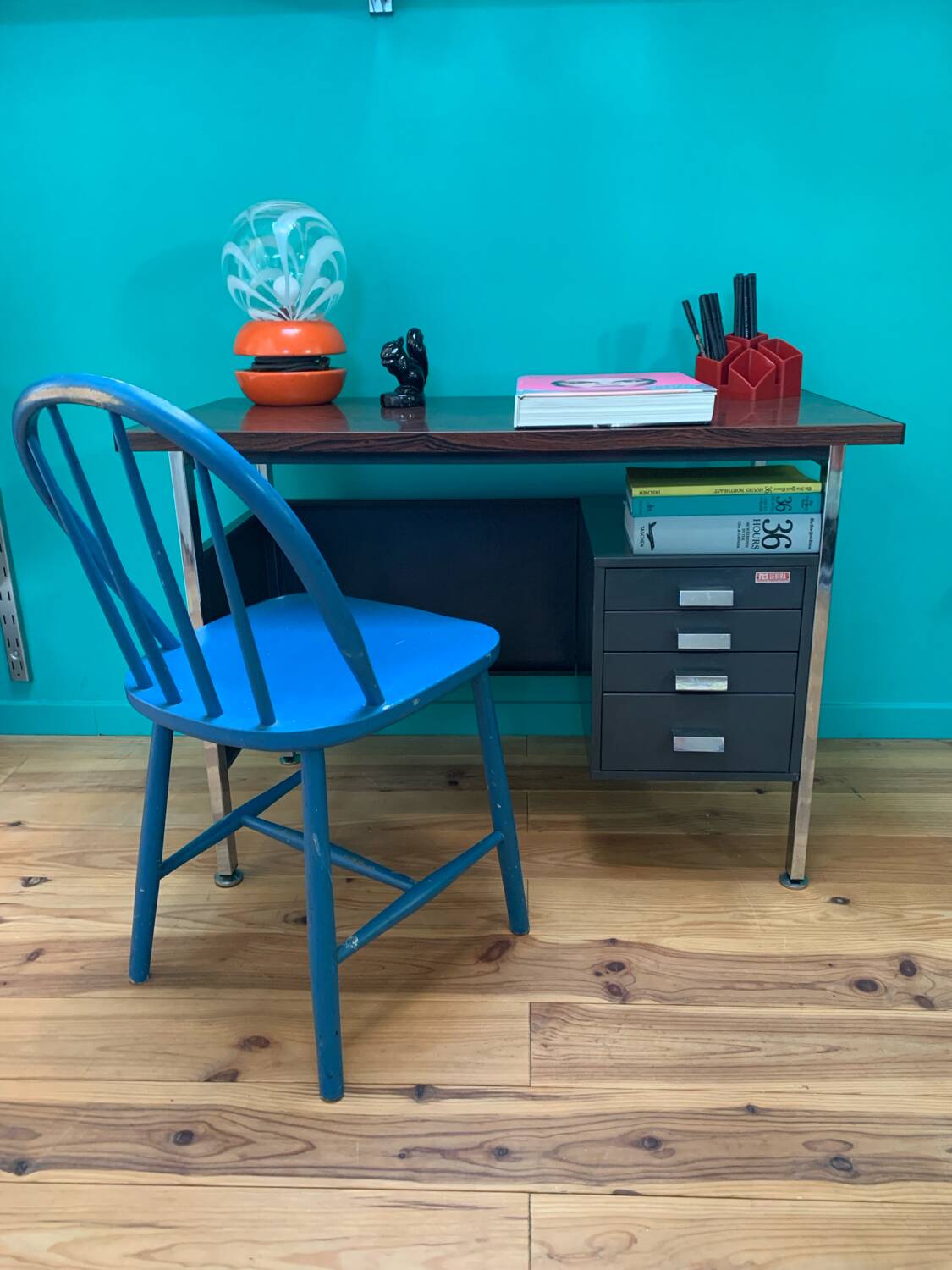 Mid-Century Industrial Vintage Desk