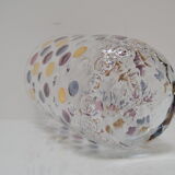 Vintage glass vase by Glasswork Novy Bor 1950's