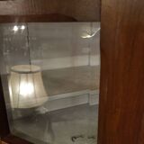 Small-checked walnut bookcase