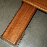 Left corner desk in Brazilian wood Mid Century Modern style