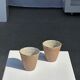 Set of 2 cups / mug Indonesian ceramic (matte brown)