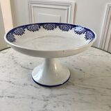 Compotier Terre de Fer Sarreguemines model "Capri" Casino early twentieth century