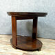 Table d'appoint époque Art Déco en acajou et ronce vers 1925