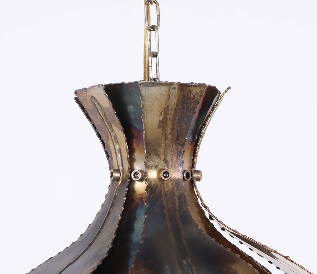 Holm Sorensen "Union" brass pendant lamp, 1960s
