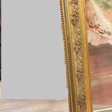 large Napoleon III period mirror in gilded wood circa 1880