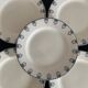 Set de 5 assiettes plates terre de fer
