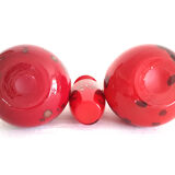 Set de 3 vases en verre Murano handmaee