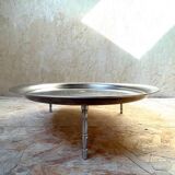 Table basse ronde en metal